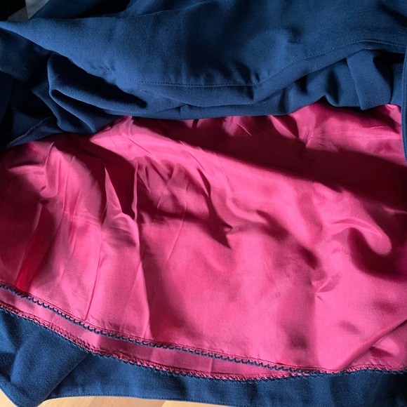 Leifnotes Navy & white wrap dress - size 10 - Picture 13 of 13